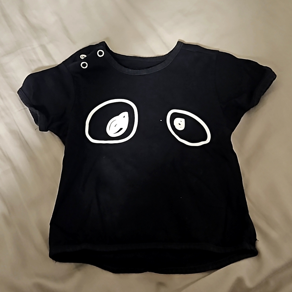 Loud t-shirt, black size 6 months